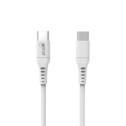 Gear USB-C - USB-C kabel 1m Vit